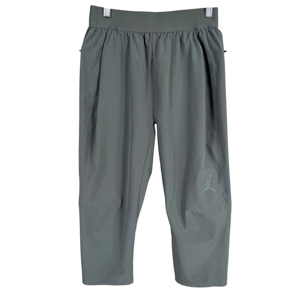 Nike Jordan Dri-FIT Training Pants Mens S Grey Cropped Performance 861504-018